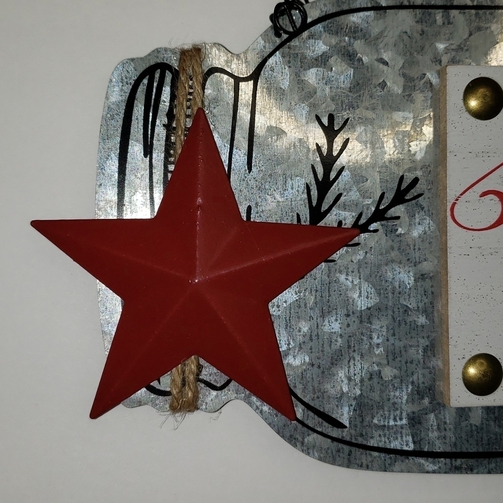 NEW- Mason Jar Metal Ornament or Wreath Insert - Picture 3 of 4